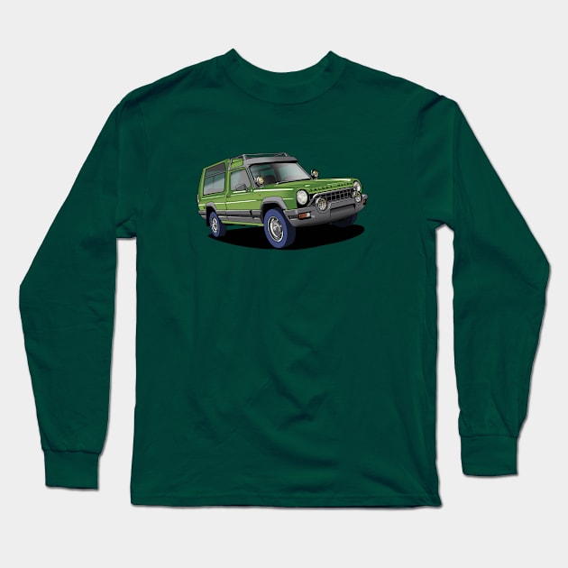 Green Matra-Simca Rancho Long Sleeve T-Shirt by Webazoot